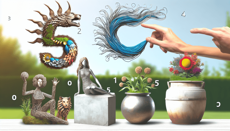 5 Unique DIY Garden Sculpture Ideas