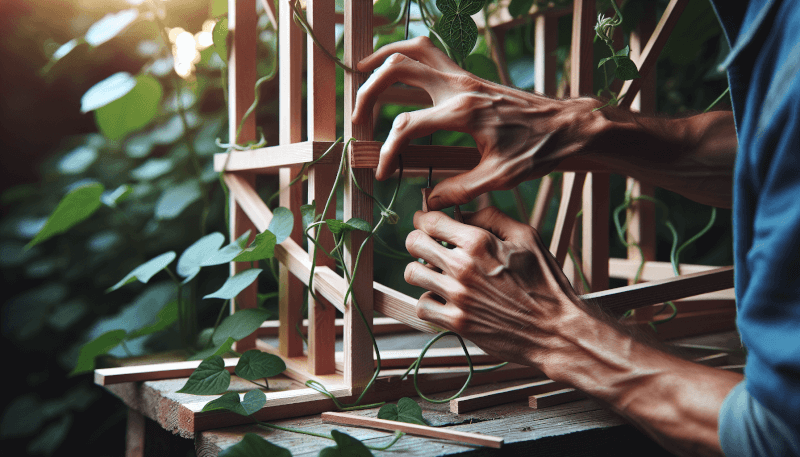 How To Build A DIY Trellis For Climbing Plants