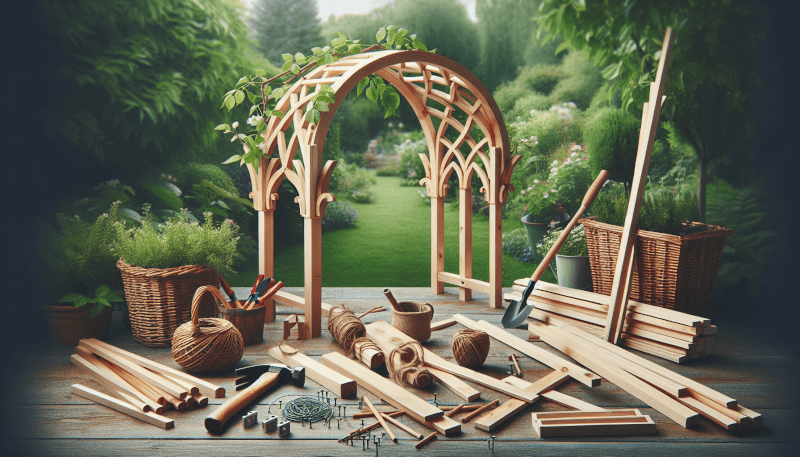 how to build your own diy garden arbor 4