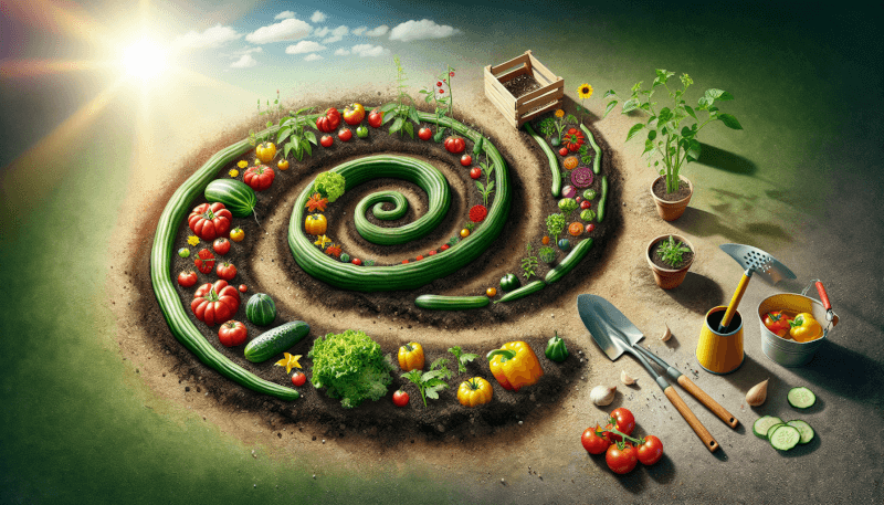 beginners guide to creating a diy vegetable spiral garden 4