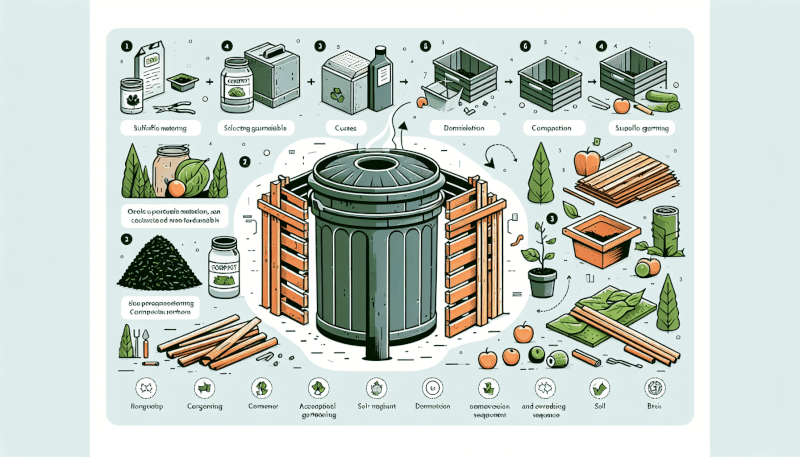 how to make a diy compost bin for your garden 1